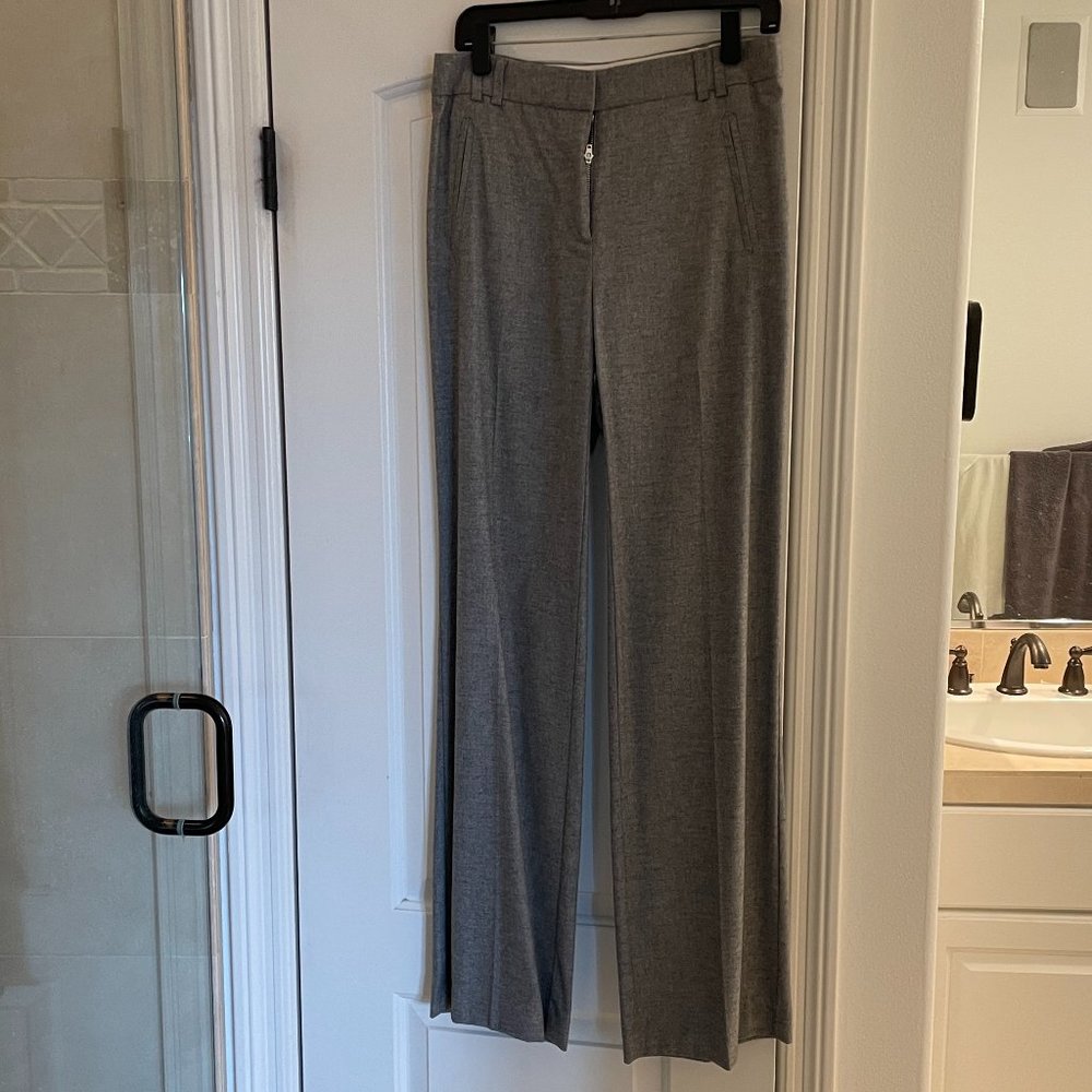 Rebecca Taylor Size 6 Grey Flannel Trouser NWT